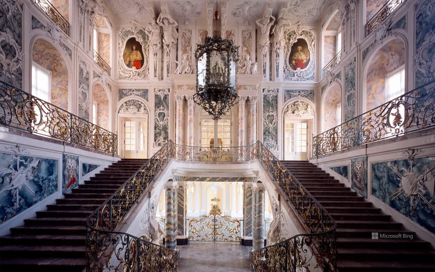 Staircase in Augustusburg Castle, Brühl, North Rhine-Westphalia