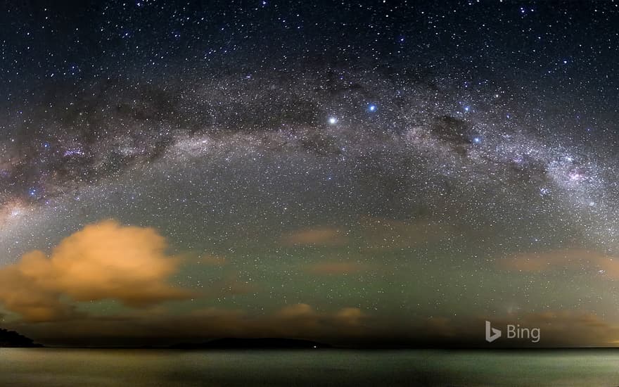 The Milky Way over the Atlantic Ocean