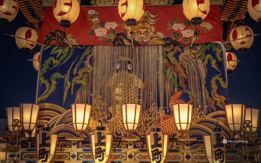 Chichibu Night Festival food stalls, Chichibu City, Saitama Prefecture