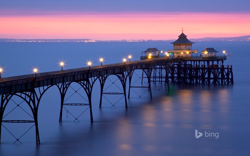 Clevedon Pier, Clevedon, Somerset, England, UK