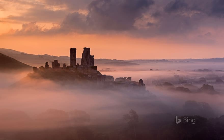 Corfe Castle, Dorset, England