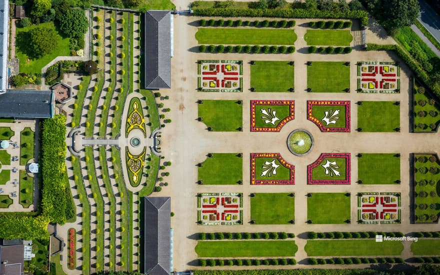 Kamp Monastery with terraced garden and monastery baroque garden, Kamp-Lintfort, Lower Rhine