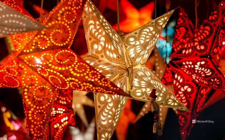 Christmas star lanterns, Germany