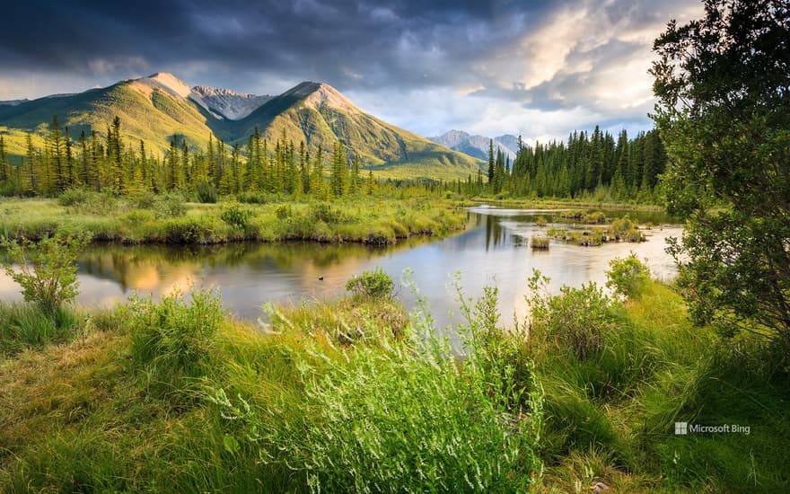 Vermilion Lakes, Canadian Rocky Mountains